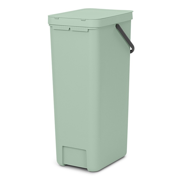 Coș de gunoi pentru colectare selectivă Brabantia Sort&Go, 40L, Jade Green, Verde