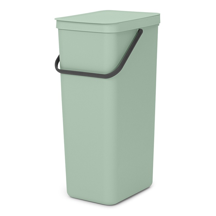 Coș de gunoi pentru colectare selectivă Brabantia Sort&Go, 40L, Jade Green, Verde
