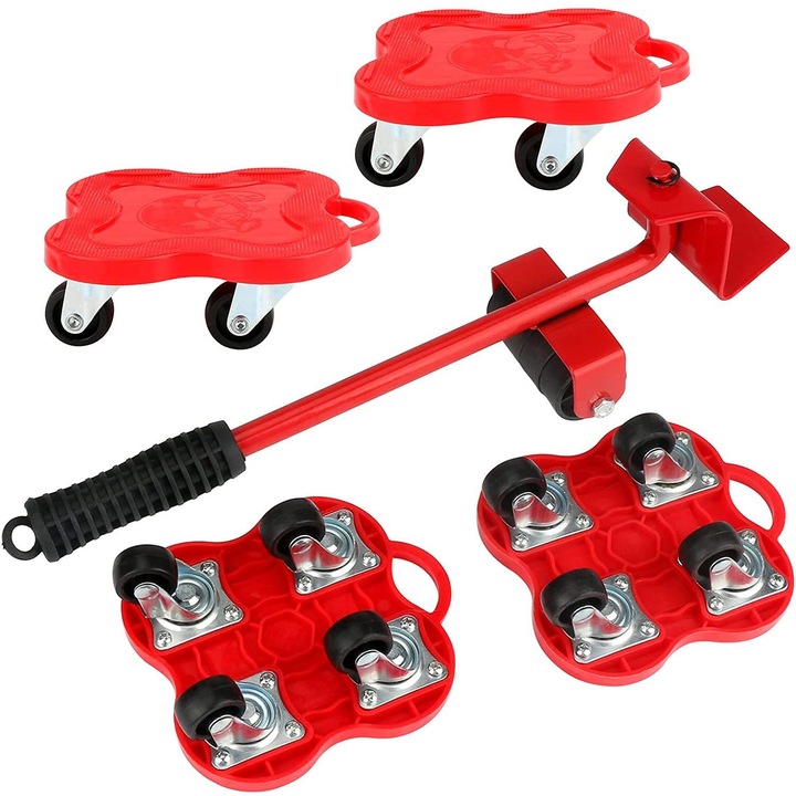 Dispozitiv transport mobila, Vaxiuja, Otel/PVC, Rosu