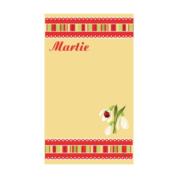 Martisor karton készlet 50 Model 10 Sárga keret