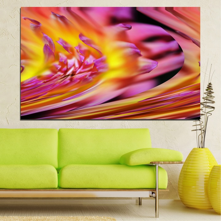 Декоративни панели Vivid Home от 1 част, Цветя, PVC, 35x25 см, №0470