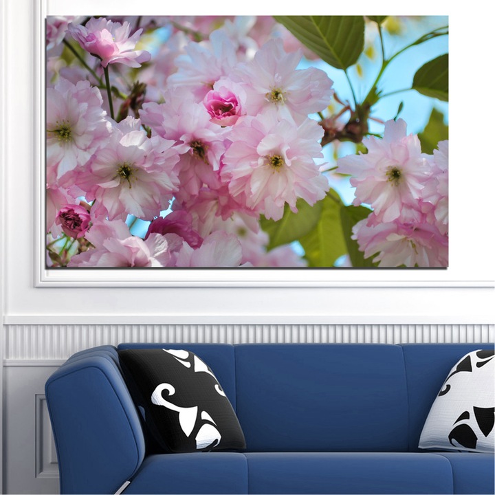 Декоративни панели Vivid Home от 1 част, Цветя, PVC, 35x25 см, №0496