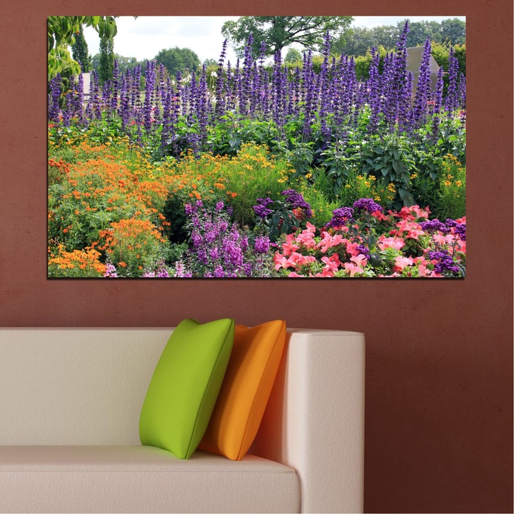 Декоративни панели Vivid Home от 1 част, Цветя, PVC, 35x25 см, №0506