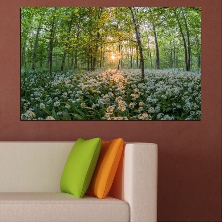 Декоративни панели Vivid Home от 1 част, Цветя, PVC, 35x25 см, №0508