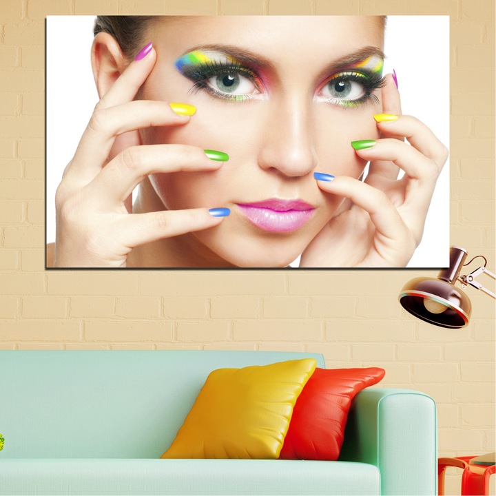 Декоративни панели Vivid Home от 1 част, Жена, PVC, 35x25 см, №0511