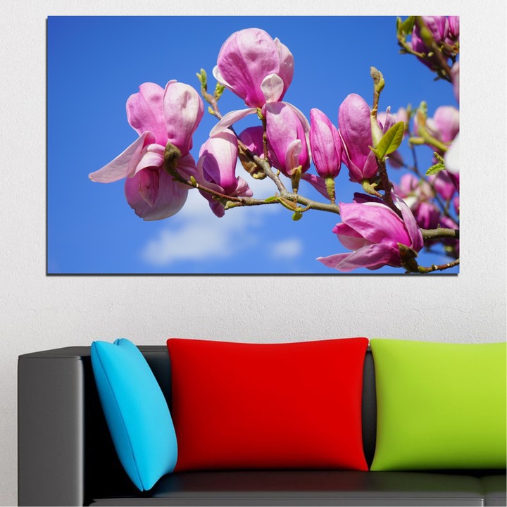 Декоративни панели Vivid Home от 1 част, Цветя, PVC, 35x25 см, №0520