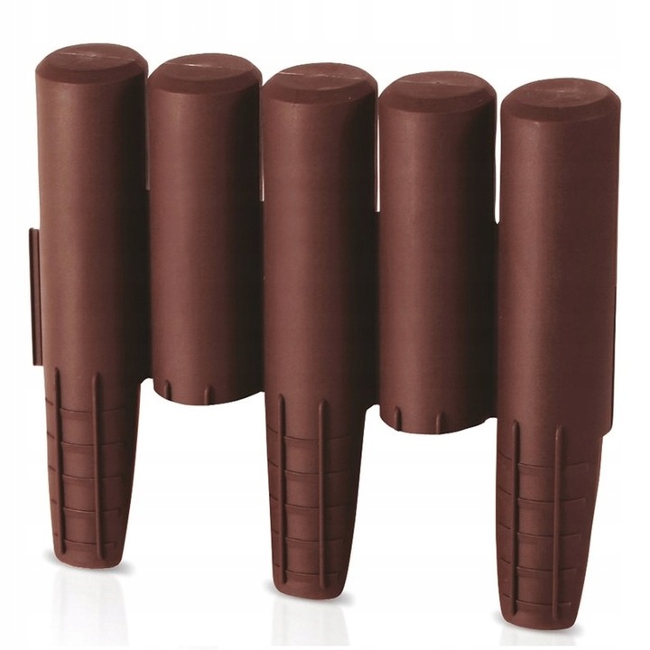 Palisade kertszegély, Prosperplast, Műanyag, 2,7mx24cm, 5 db, Barna
