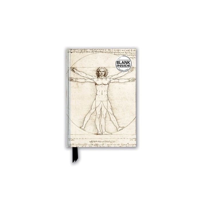 Leonardo Da Vinci Vitruvian Man (Foiled Blank Journal), Flame Tree Studio (Created by)