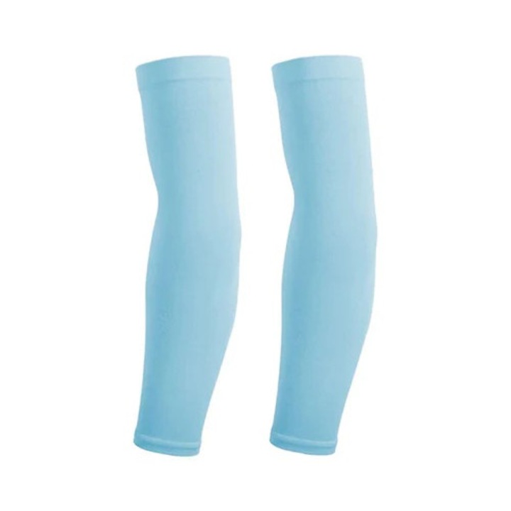 Set 2 maneci elastice sport - MaffStuff®, pentru protectia bratelor, albastru