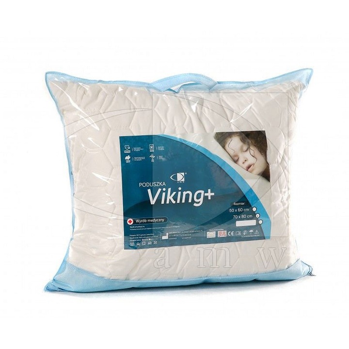 Perna antialergica, AMW, Microfibra, 70 x 80 cm, Alb