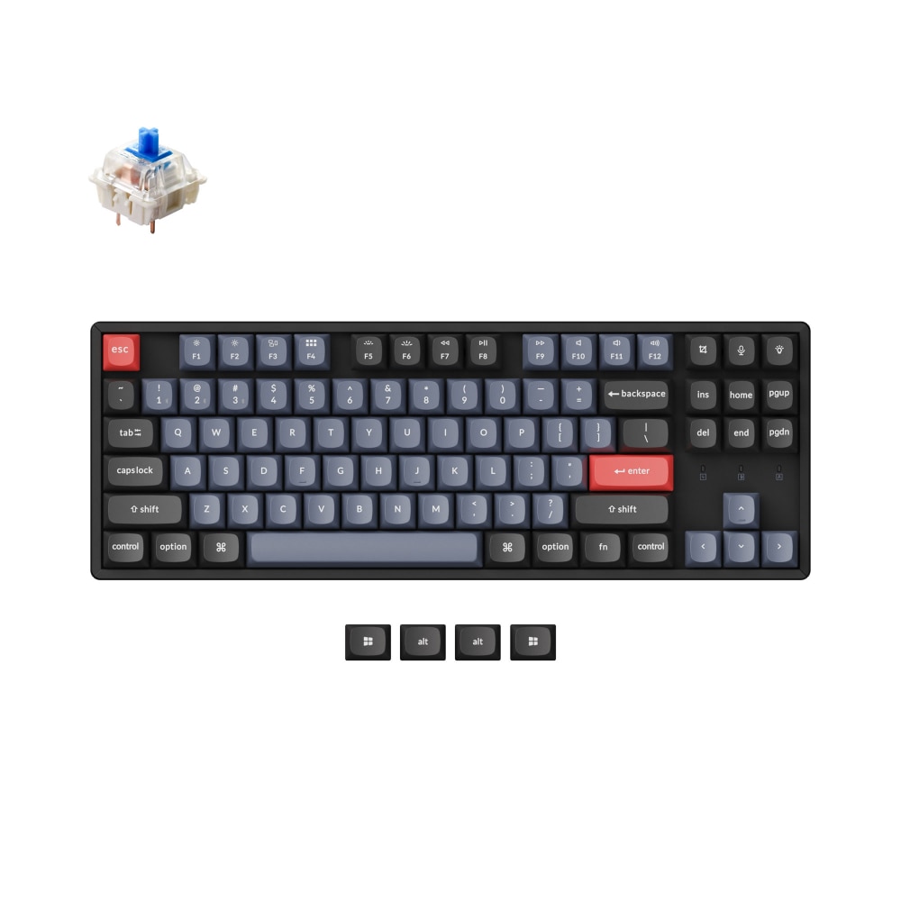 Tastatura mecanica gaming Keychron K8 Pro TKL Gateron G Pro Hot