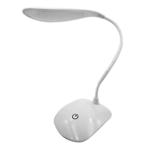Lampa de birou LED cu senzor tactil, Alimentare USB, Model 2023, 3 trepte lumina, Alb