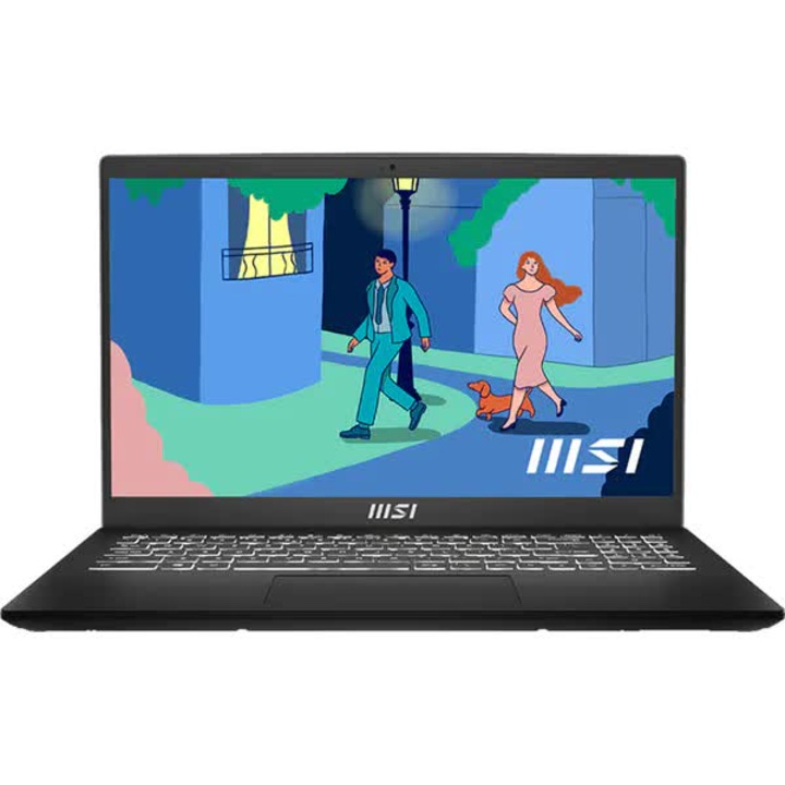 Laptop MSI Modern 15 B11M cu procesor Intel® Core™ i5-1155G7 pana la 4.5 GHz, 15.6", Full HD, IPS, 8GB DDR4,1TB SSD, Intel® Iris® Xe Graphics, No OS, Classic Black