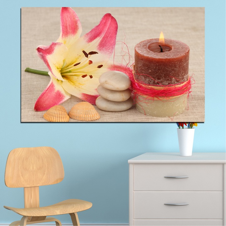 Декоративни панели Vivid Home от 1 част, Фън шуй, PVC, 70x45 см, №0566