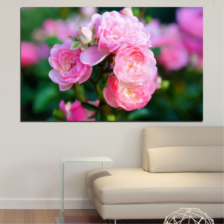 Декоративни панели Vivid Home от 1 част, Цветя, PVC, 35x25 см, №0576