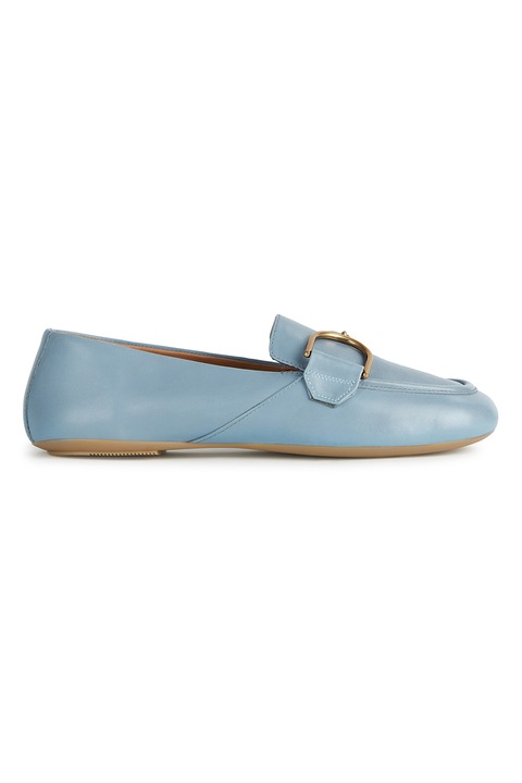 Geox, Balerini de piele, Albastru deschis, 37