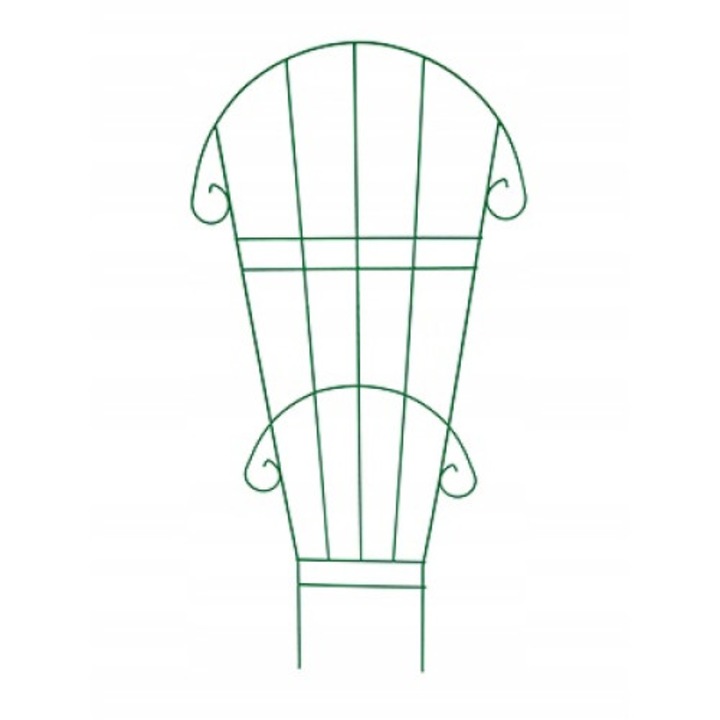 Suport pentru flori cataratoare, Eldrut, Otel, 140x67cm, Verde