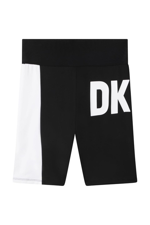 DKNY, Logómintás rövidnadrág, Fehér/Fekete