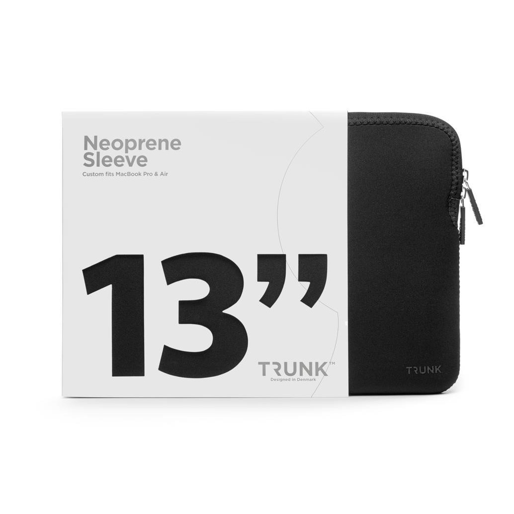 Husa din neopren rezistenta la socuri pentru Macbook Pro 13 si Macbook Air 13 de la modelul 2017 si mai nou, Trunk Laptop Sleeve 2022, negru