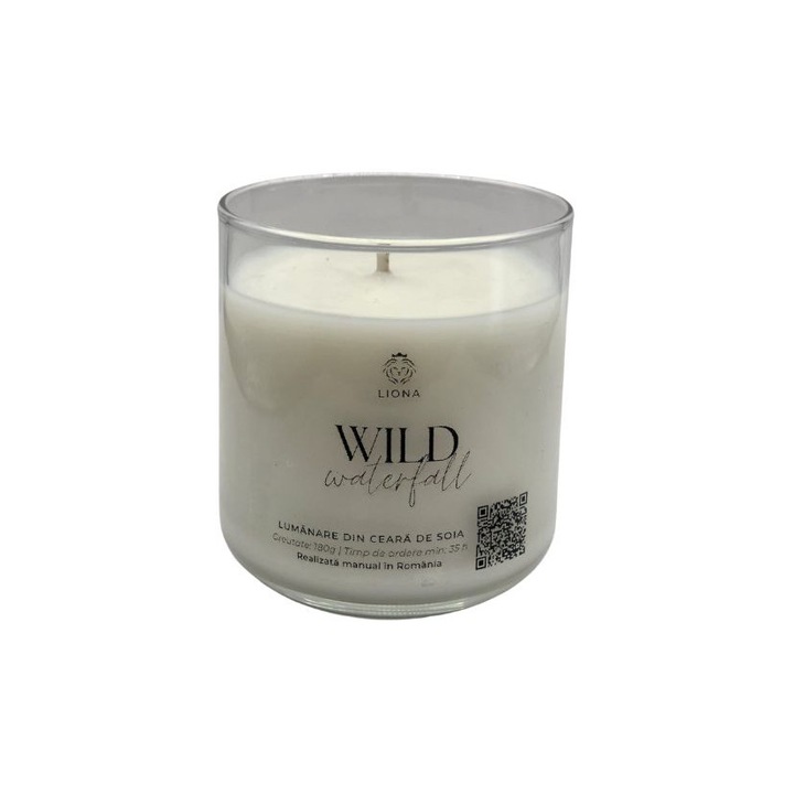 Lumanare din ceara de soia, 180 gr, parfum Wild Waterfall