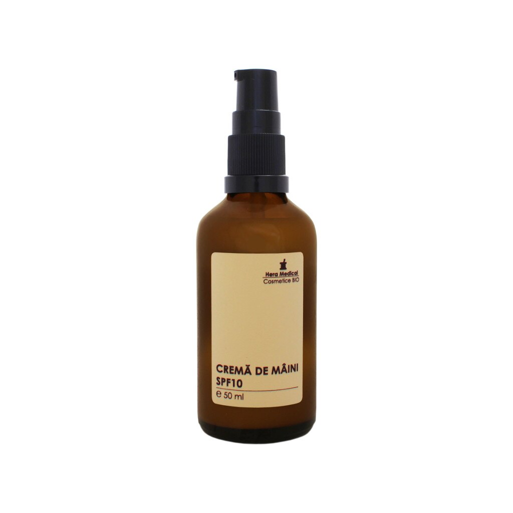 Crema pentru maini anti-aging, Hera Medical Cosmetice BIO, SPF 10, 50 ml