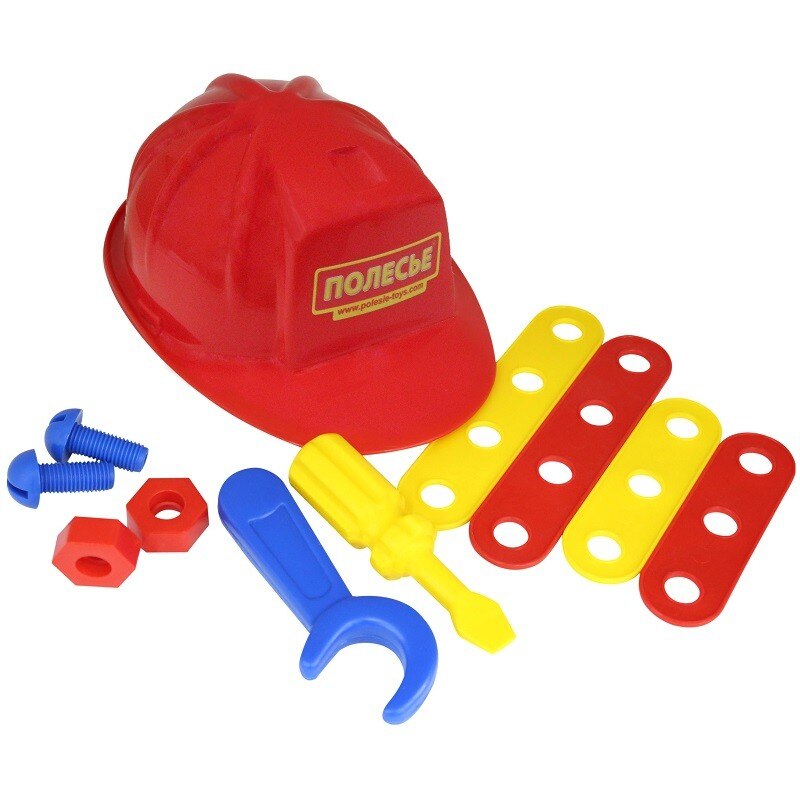 Casca de protectie cu accesorii Polesie