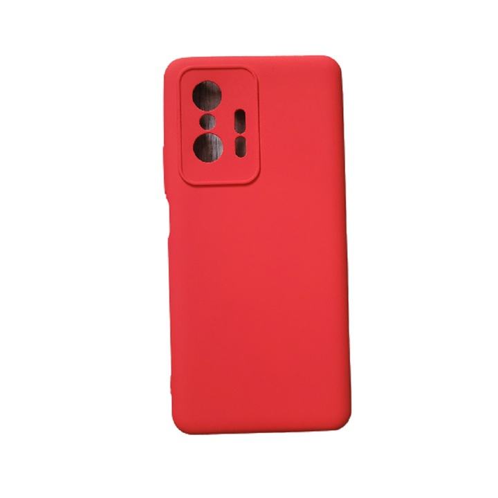 Противоударен силиконов калъф с микрофибърна вътрешност, съвместим с Xiaomi Redmi 11T / 11 T Pro 5G Red