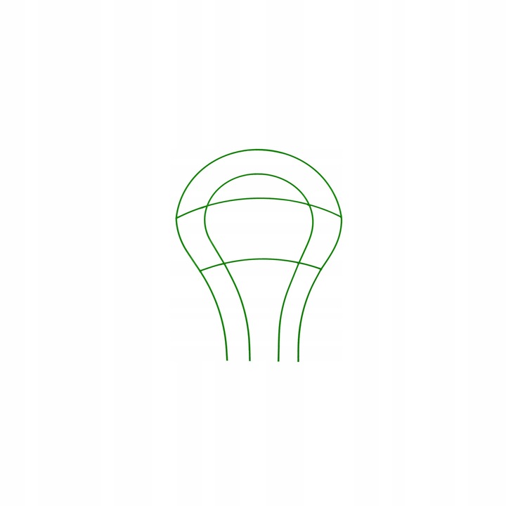 Set 10 suporturi pentru plantele, Eldrut, Otel, 45x42cm, Verde