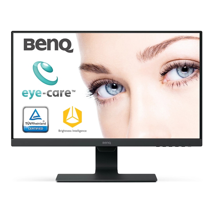 BenQ GW2480L Monitor , 23,8", IPS, 16:9, 1920x1080, 5ms, 250cd/m2, D-sub, HDMI, DP, hangszóró, VESA, fekete