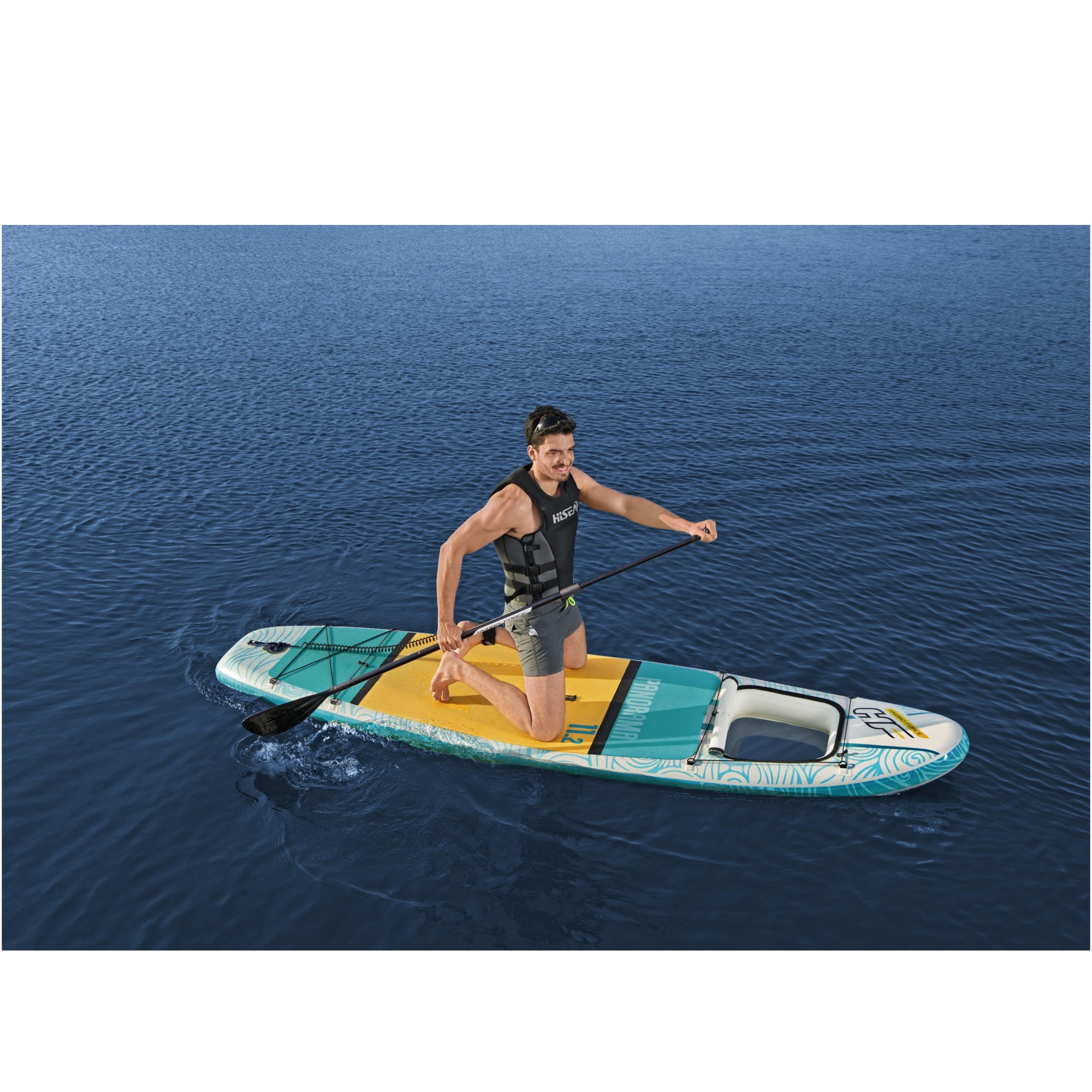 Set placa SUP Hydro-Force Panorama, 340x89x15 cm, padela, pompa
