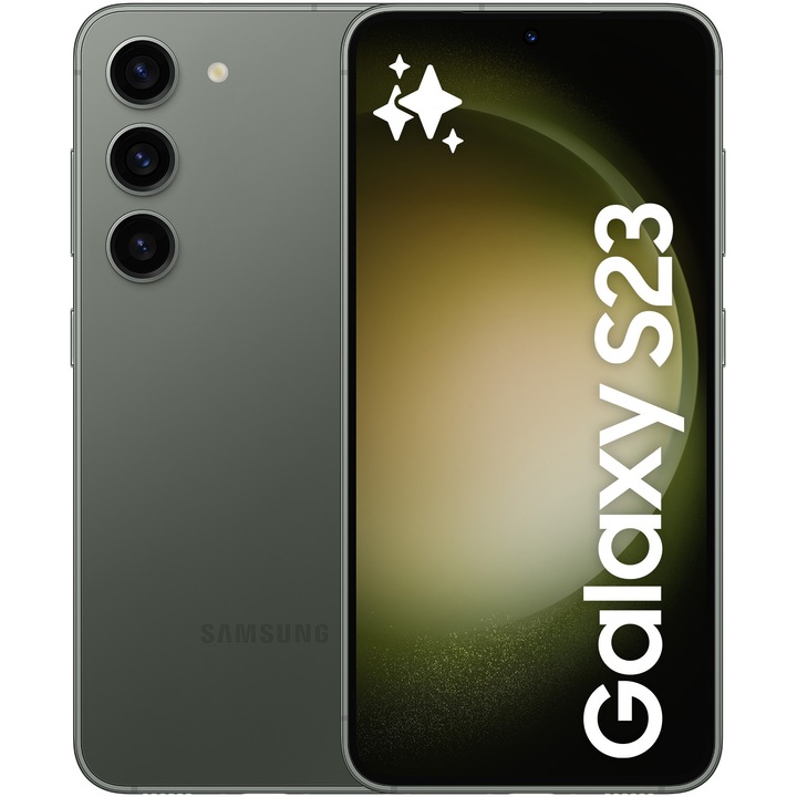 Telefon mobil Samsung Galaxy S23, Dual SIM, 8GB RAM, 256GB, 5G, Green