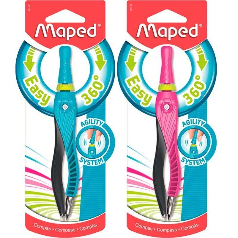 Maped Kid'z Ergonomische passer voor het leren met veiligheidspunt, blauw
