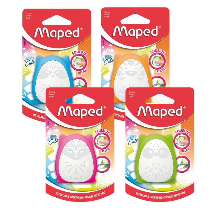 MAPED "Mini Cute" stresszoldó radír, vegyes színekben, 1 darab