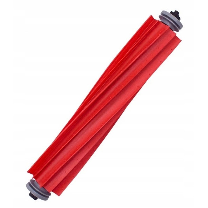 Perie principala, Cauciuc, Compatibil cu Roborock S7 Q7, Rosu