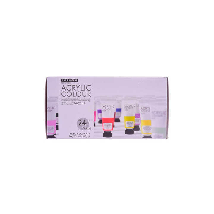 Set culori acrilice 22ml Magi-Wap Art Rangers - 24