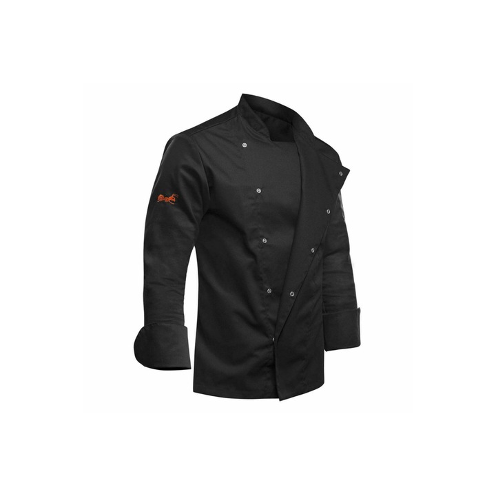 Jacheta de bucatar, Strongant, Bumbac/Poliester/Elastan, Negru, 5XL