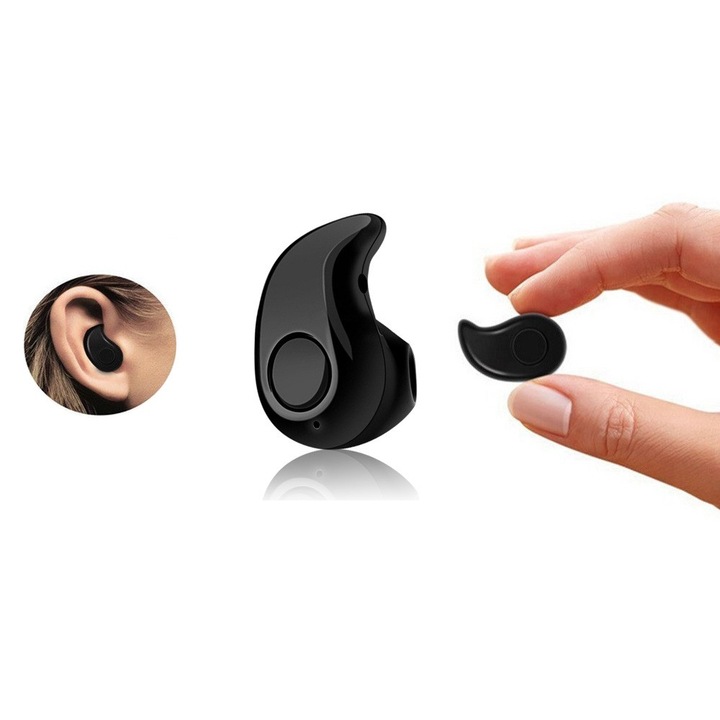 Безжична слушалка за телефон с микрофон KD-s530, Bluetooth, Черен