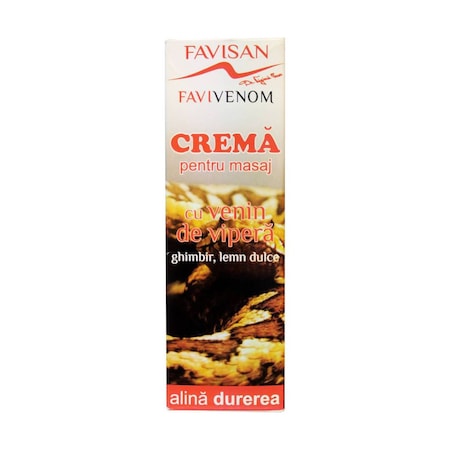 Crema Venin Vipera pentru Dureri Reumatice, Articulare, Musculare 50 ml Favisan