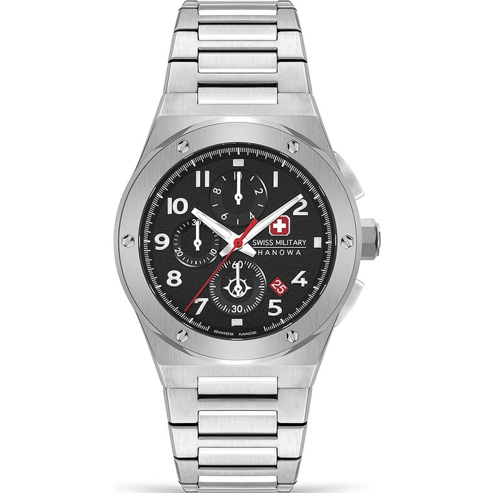 Мъжки часовник Swiss Military SMWGI2102001, Кварц, 43мм, 10ATM