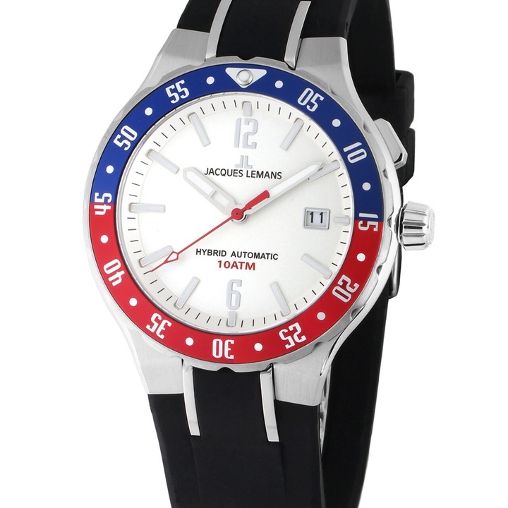 Ceas barbatesc Jacques Lemans 1-2109B, Quartz, 42mm, 10ATM