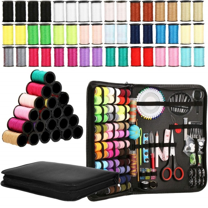 Set articole de cusut cu geanta de depozitare, 172 piese