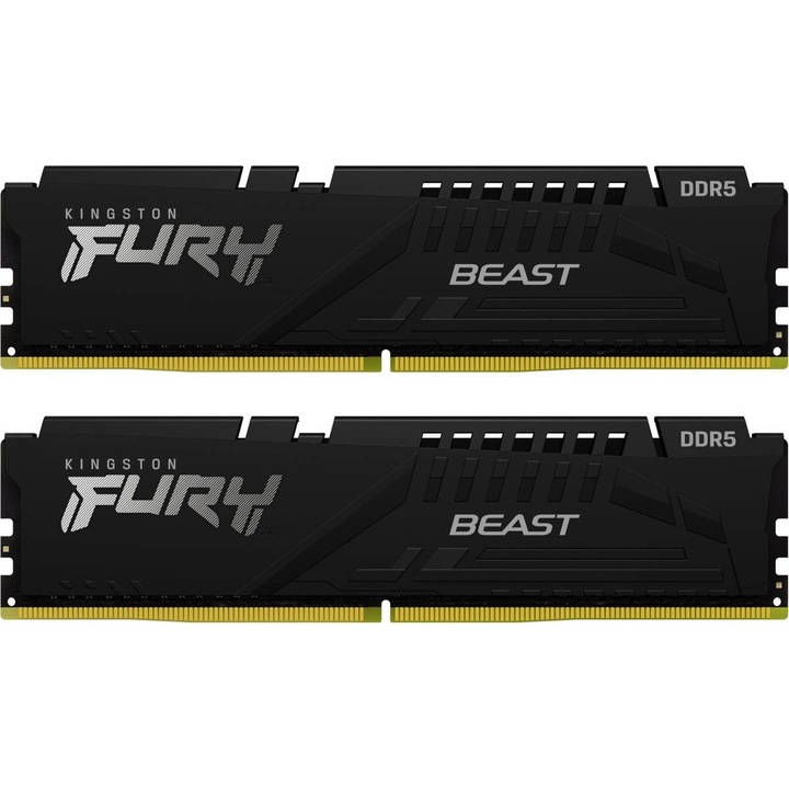 Памет Kingston FURY Beast Black 16GB(2x8GB) DDR5, EXPO, 5600MT/s, CL36