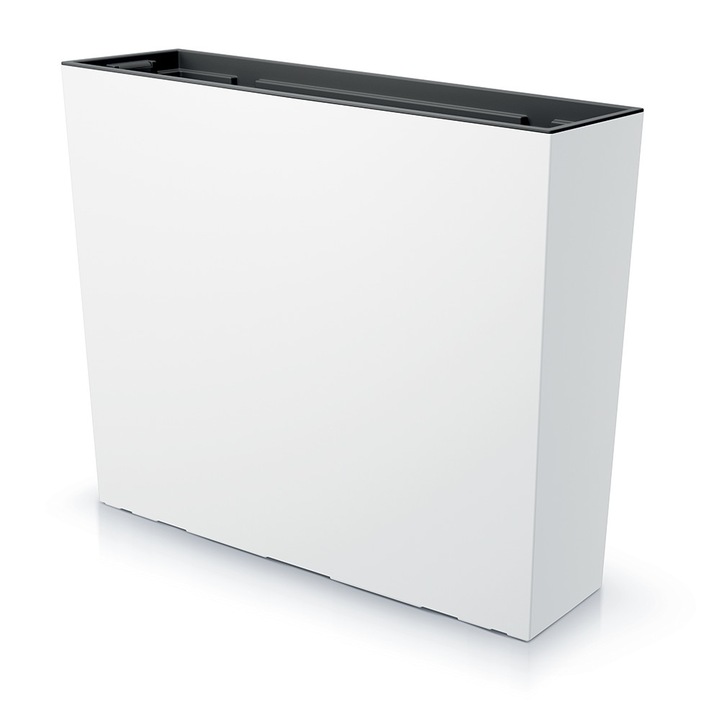 Ghiveci Inalt Prosperplast, Duc600T_S449, Urbi, 38L, Cu Cartus, Plastic, Alb