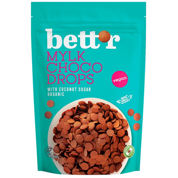 Bio Mylky choco drops BETT'r, 200gr