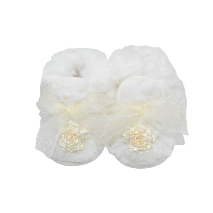 Botosei eleganti imblaniti pentru fete Christopher Baby Club KOD-3412, Alb 17 EU