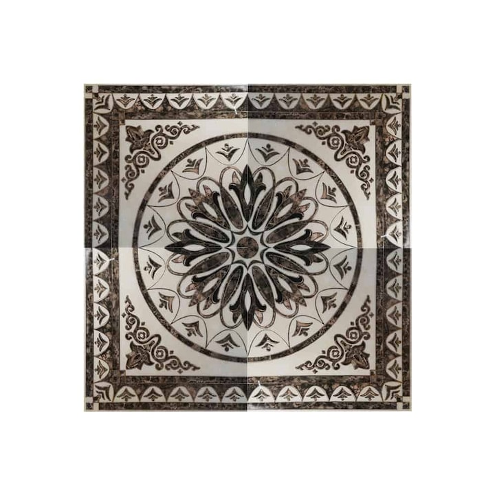 Gresie decorativa / covor ceramic Baroque WA0001, 120X120 (4 placi 60X60), lucioasa