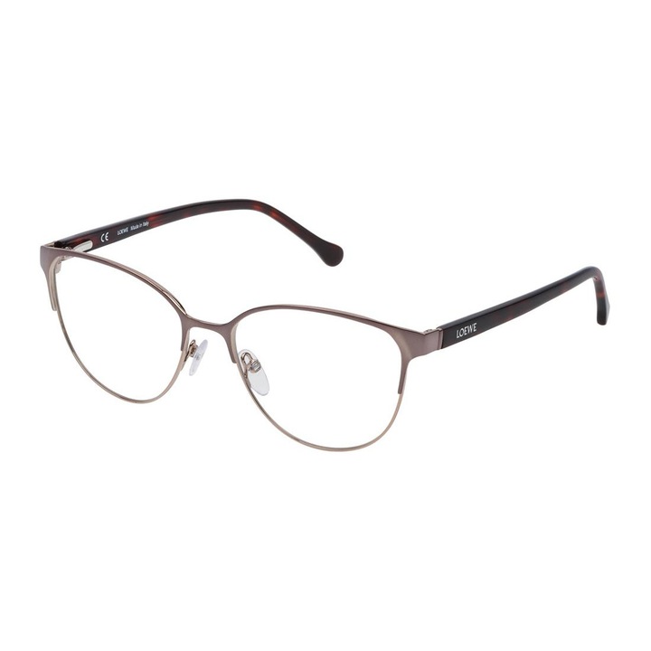 Rama ochelari pentru dama, Loewe, Sticla, 53 mm, Negru/Maro