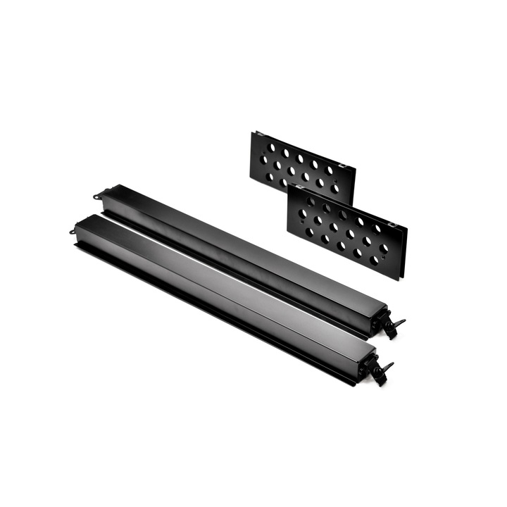 Kit pentru cusca Total Crates, transport aerian, aprobat IATA, Negru mat