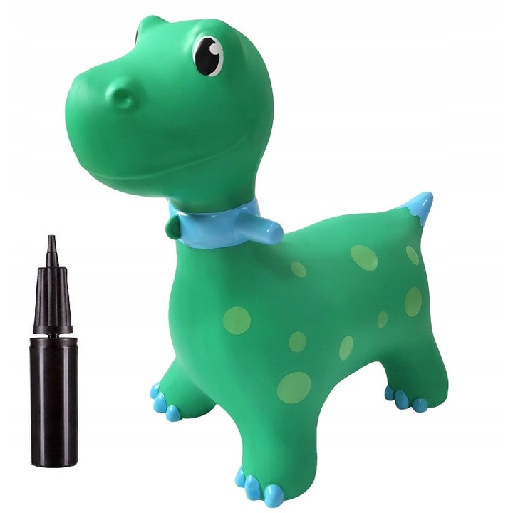 Cauciuc Jumping Jumper Dinozaur Mare 60cm Verde + Pompa