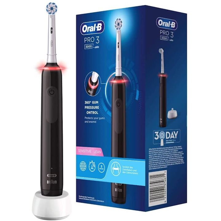 Oral-B Pro 3 300 Elektromos fogkefe, Sensitive, fekete